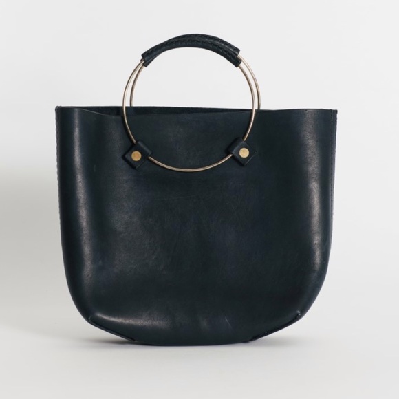 tribe alive Handbags - NIB Leather Tribe Alive Luxe Brass Handbag purse